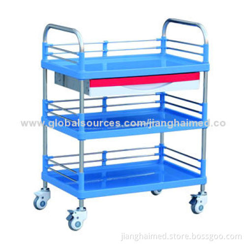 Utility trolley, made of ABS plastic, stainless steel, CE/ISO 9001 certified